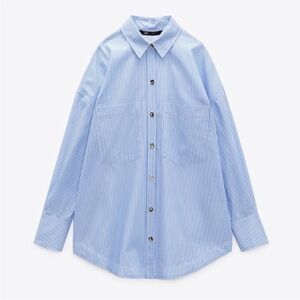 Zara Button Up Striped Shirt